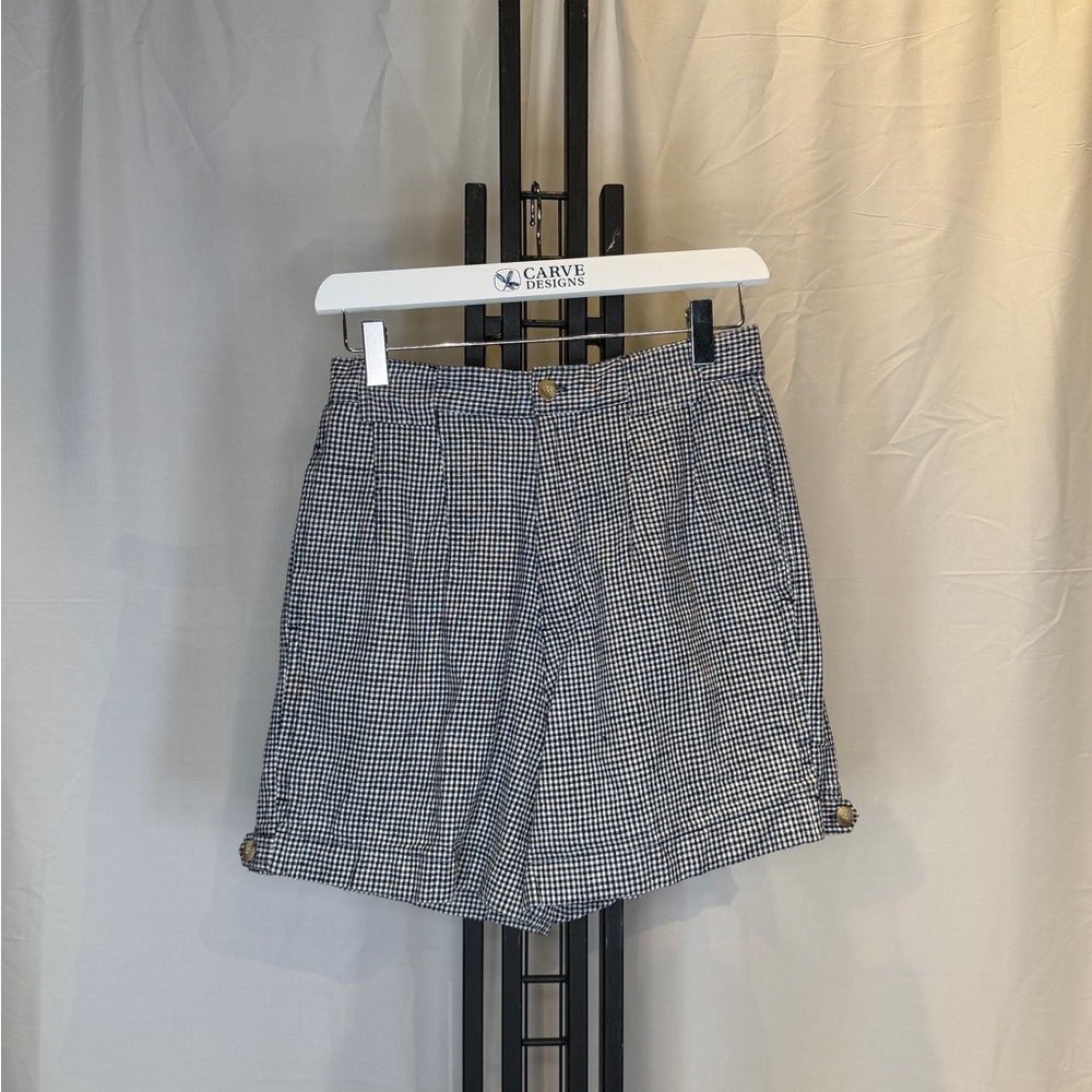 Ruff Hewn Women's Black and‎ White Checkered Bermudas